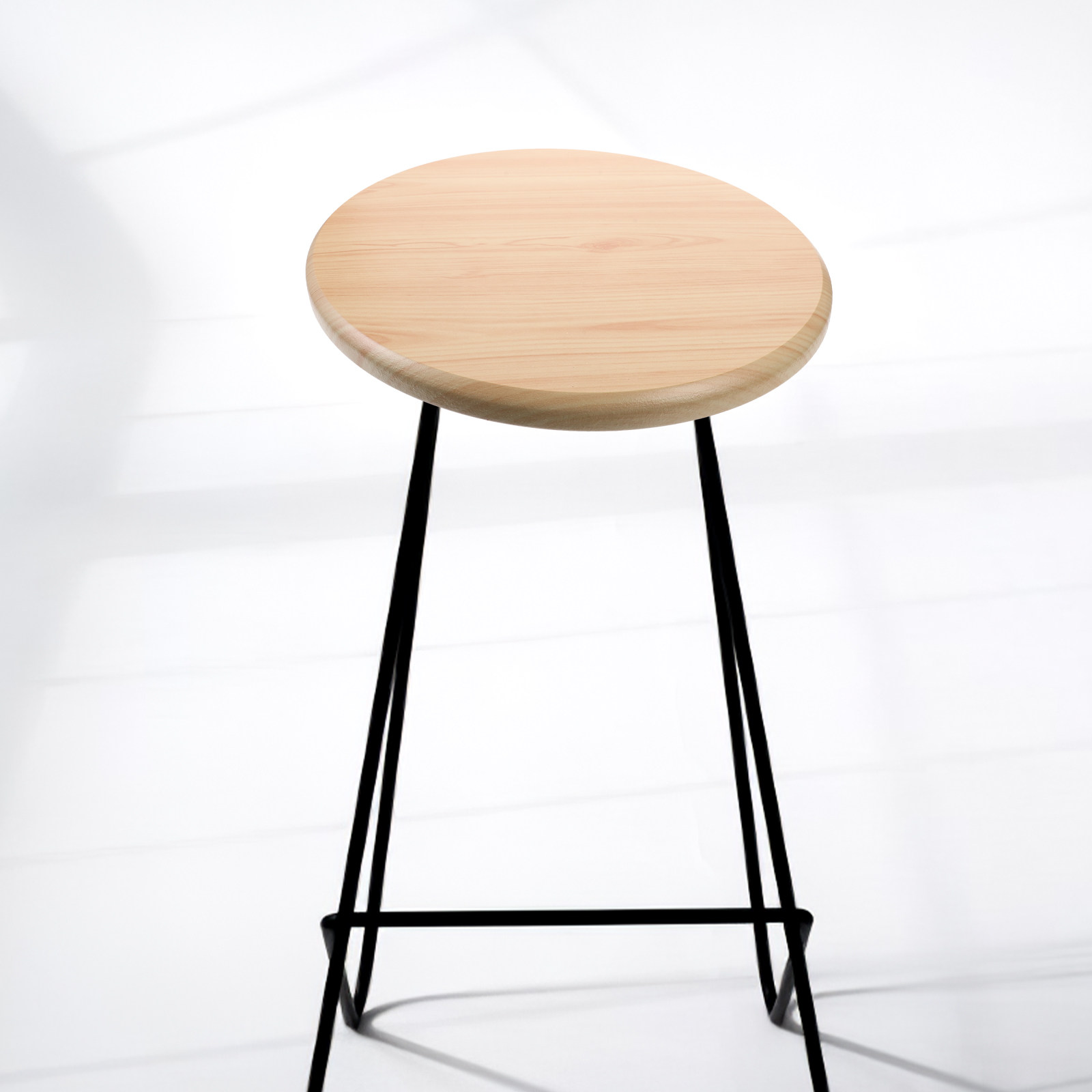 Home Bar Stools - 원목 스툴 시트 교체용 원형 스툴