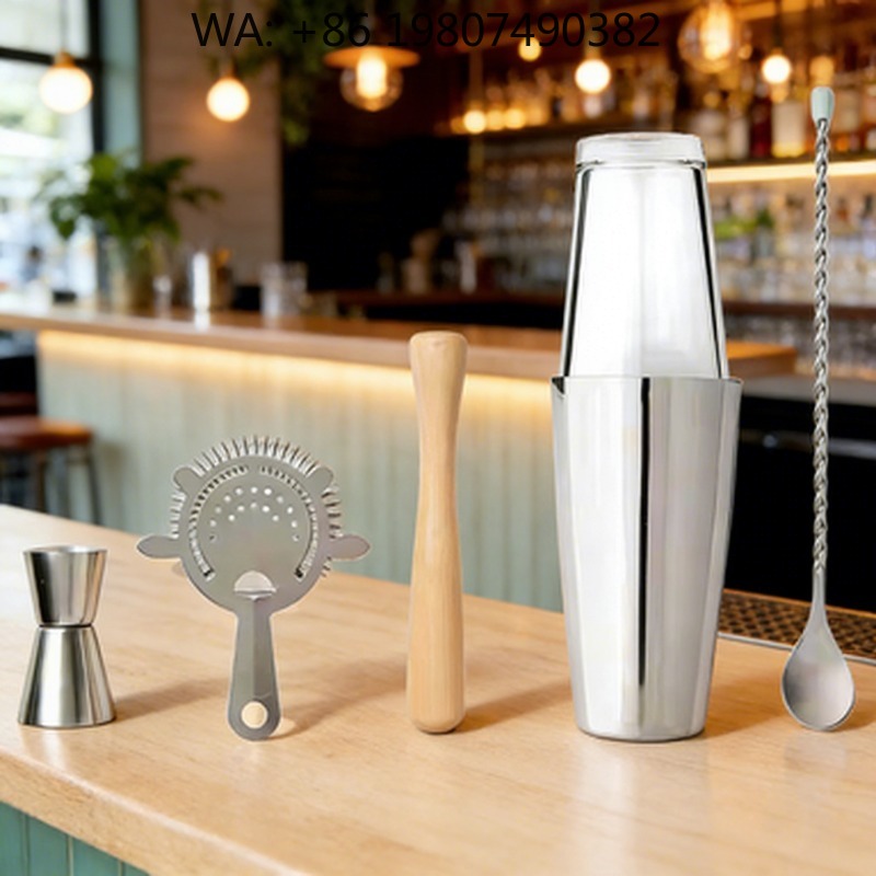 Boston Shaker Set - 6Pcs 미니멀리스트 친환경 칵테일 셰이커 세트