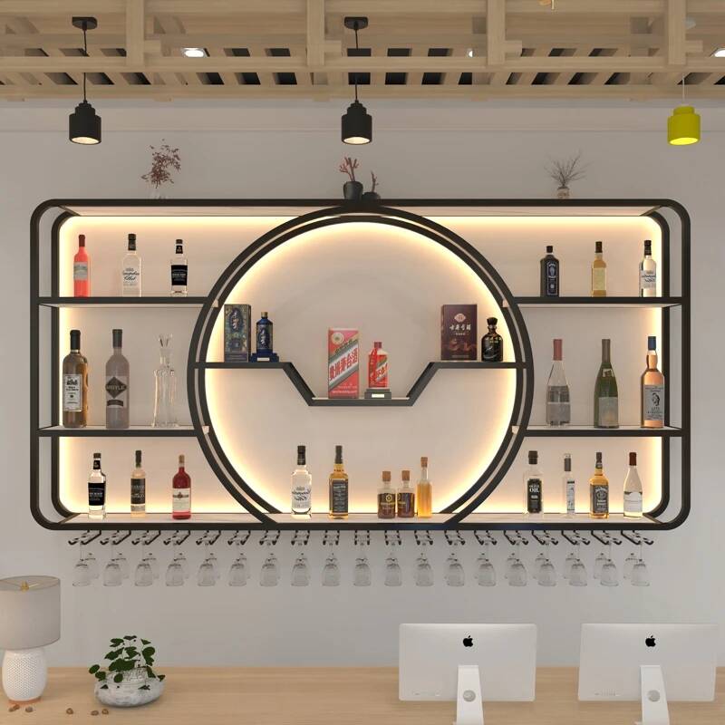 와인 나이트클럽 진열장 선반 공간 절약형 높이형 수납  - Home Bar Shelves 리뷰 및 가격