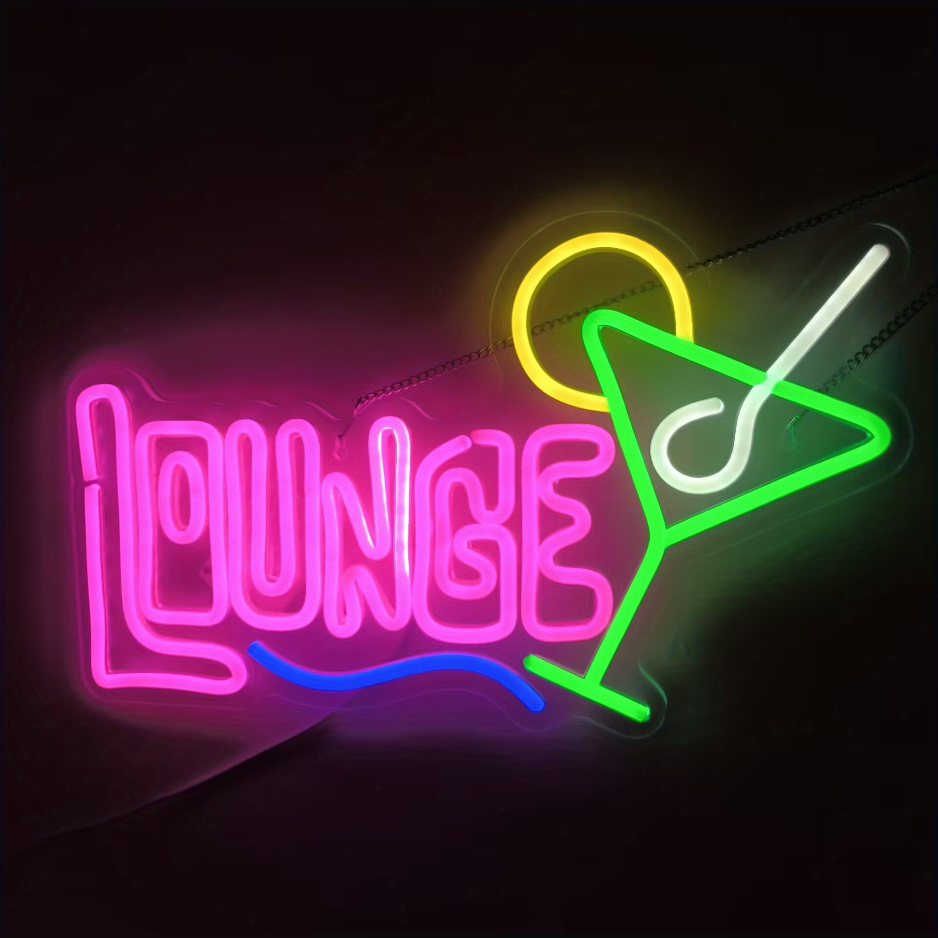 라운지 네온 사인 LED 벽 장식 체인형 USB 전원  - Home Bar Lounge 리뷰 및 가격