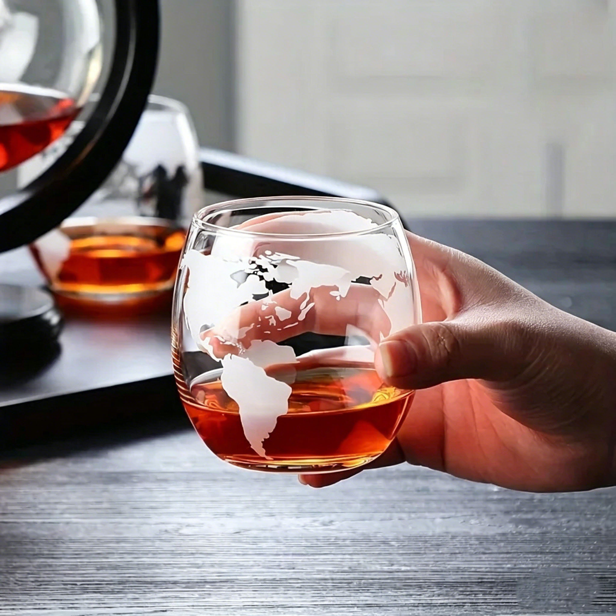 850ml 위스키 글로브 디캔터 세트 (2개의 에칭 글 - Decanter Globe Set 리뷰 및 가격