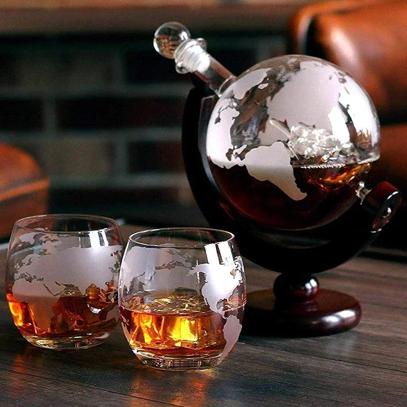 850ml 위스키 글로브 디캔터 세트 (2개의 에칭 글 - Decanter Globe Set 리뷰 및 가격