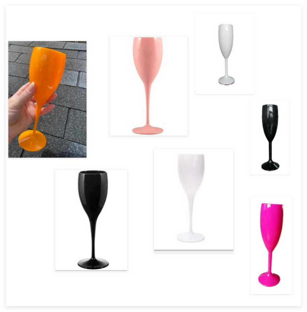 1pcs 플루트 플라스틱 샴페인 잔, 와인 잔, 흰색  - Home Bar And Restaurant 리뷰 및 가격