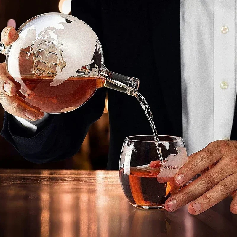 1리터 크리에이티브 글로브 디캔터 세트 (무연 카라페, - Decanter Globe Set 리뷰 및 가격