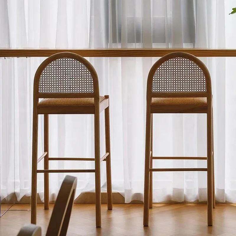 단단한 나무 등나무 주방 바 의자 안락 의자 디자인 살 - Home Bar Stools 리뷰 및 가격